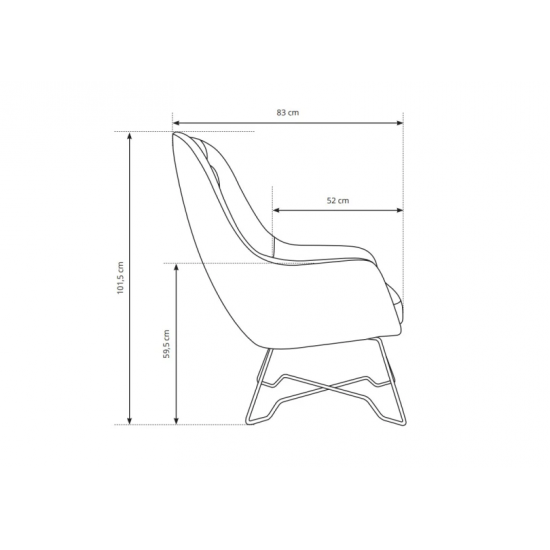 Крісло м&#039;яке EZO Ш73xВ102 см. 10