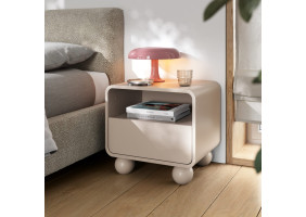 Тумба приліжкова Perfect Home Albion S55 55x39x50 см кашемір 1 шухляда