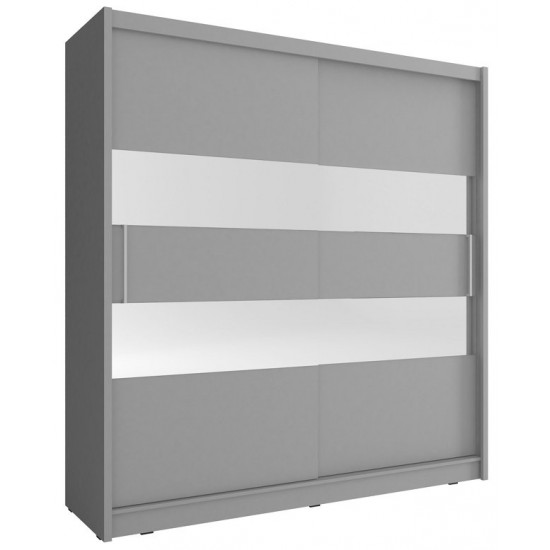 Шафа-купе Мая II / Maja II 200 2-дверна з дзеркалом Графіт 200х62х214 см. 1