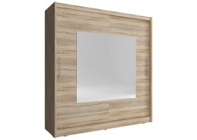 Шкаф-купе Мая IX/Maja IX 180 2-дверный с зеркалом Дуб сонома 180х62х200 см.