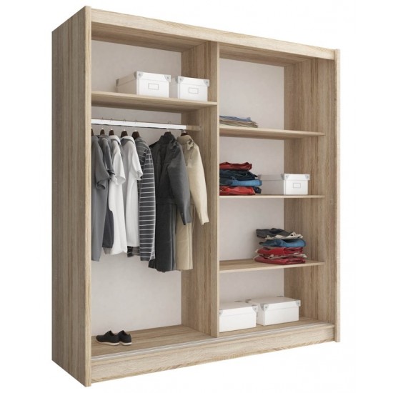 Шафа-купе Мая IV / Maja IV 180 2-дверна з дзеркалом Дуб сонома 180х62х200 см. 2