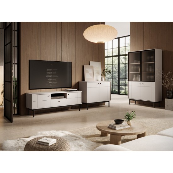 Комод Perfect Home Джапанді / Japandi K104 2-дверний Кашемір 6
