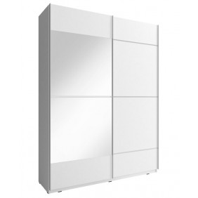 Шкаф-купе Мика IV/Mika IV 150 2-дверный с зеркалом Белый 150х63х214 см.