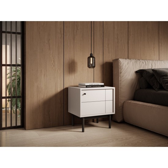 Тумба прикроватная Perfect Home Джапанди / Japandi S54 1-дверная Кашемир 6