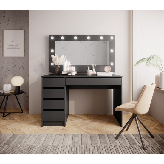 Стіл туалетний письмовий Ада / Ada 5S/120 з 5 шухлядами Антрацит 55х120 см. 9