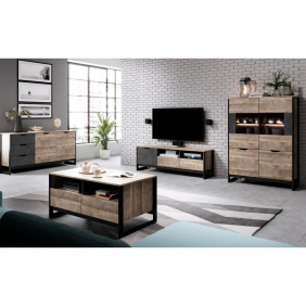 Стенка Арден/Arden B Дуб санд гранж/матера Ш270xВ150 см.