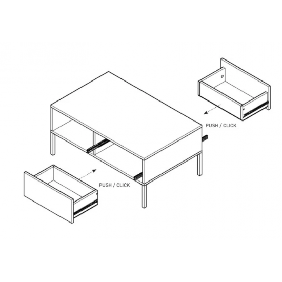 Стол журнальный Даст/Dast 97 Бежевый 97x60x45 см. 5
