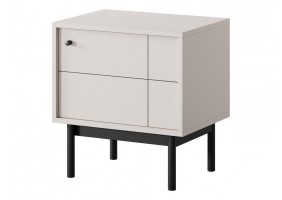 Тумба прикроватная Perfect Home Джапанди / Japandi S54 1-дверная Кашемир