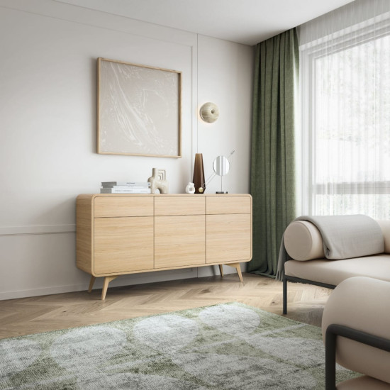 Комод Perfect Home Helion KSZ160 160x39x84 см дуб Виченца 3 дверцы 3 ящика 2