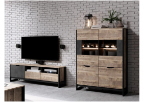 Стінка Арден / Arden C Дуб санд гранж/матера Ш270xВ150 см.