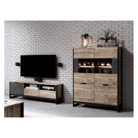 Стенка Арден/Arden C Дуб санд гранж/матера Ш270xВ150 см.
