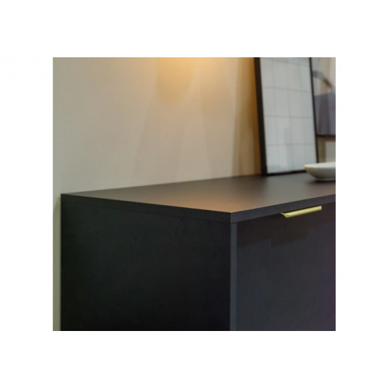 Тумба під телевізор Ларс / Lars 3-дверна 3D/203 Антрацит Ш203xВ54 см. 9