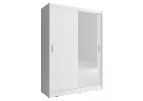 Шафа-купе Мая / Maja 150 2-дверна з дзеркалом Білий 150х62х200 см.