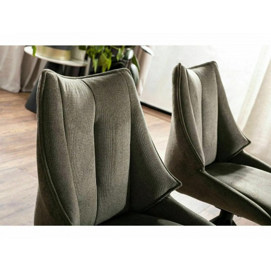 Стул CODA VARDO Черный Стелаж / Оливковый 74 4