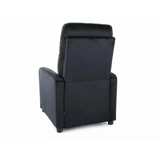 Кресло раскладное реклайнер OTUS VELVET Черный BLUVEL 19 OTUSVC 5