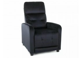 Кресло раскладное реклайнер OTUS VELVET Черный BLUVEL 19 OTUSVC