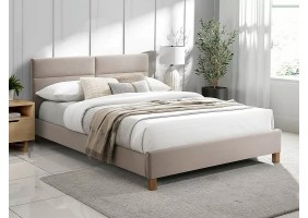 Кровать односпальная SIERRA VELVET 120x200 Бежевый / Дуб TAP.192 SIERRAV120BED