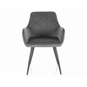 Стул FIG VELVET Черный Стелаж / Серый BLUVEL 14 FIGVCSZ
