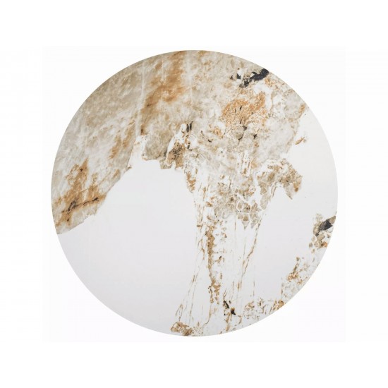 Журнальный столик NAPA A Белый / Бронза Диаметр 70x43 NAPAABBR 2