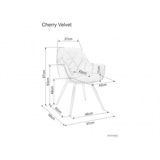 Стул CHERRY BJORN Черный Стелаж / Светло-бежевый 24 CHERRYBJCJBE 3