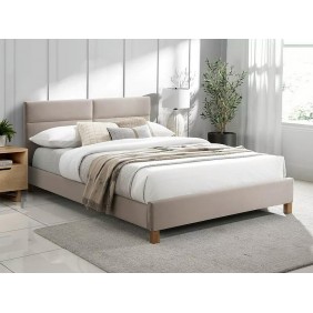 Кровать полуторная SIERRA VELVET 140x200 Бежевый / Дуб TAP. BLUVEL 28 SIERRAV140BED