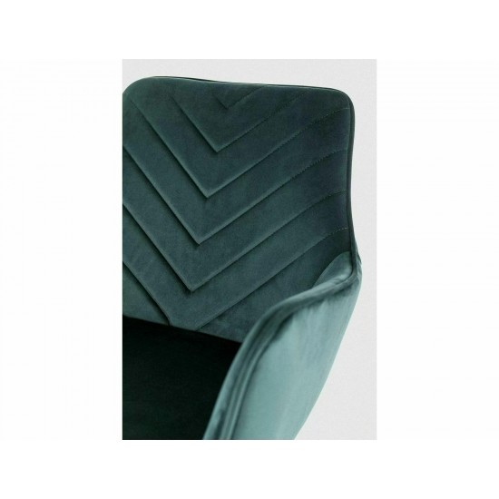 Стул FIG VELVET Черный Стелаж / Зеленый BLUVEL 78 FIGVCZ 2