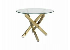 Журнальный столик AGIS A Прозрачный / Золотой Диаметр 60x45 AGISAZL