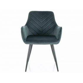 Стул FIG VELVET Черный Стелаж / Зеленый BLUVEL 78 FIGVCZ