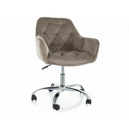Компьютерное кресло Q-190 VELVET Темно-бежевый BLUVEL 40 OBRQ190VCBE 3