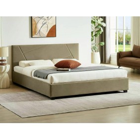 Кровать полуторная COLUMBIA VELVET 140X200 Светло-бежевый BLUVEL 28 COLUMBIAV140BE