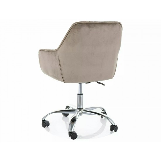 Компьютерное кресло Q-190 VELVET Темно-бежевый BLUVEL 40 OBRQ190VCBE 2
