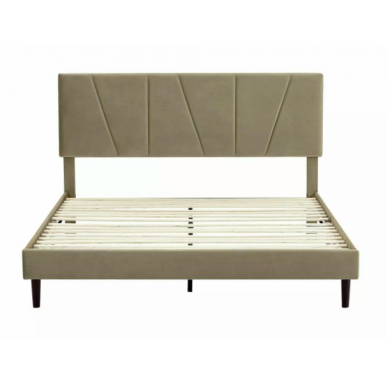 Кровать двуспальная SAVANA VELVET 120X200 Бежевый BLUVEL 28 SAVANAV120BE 4