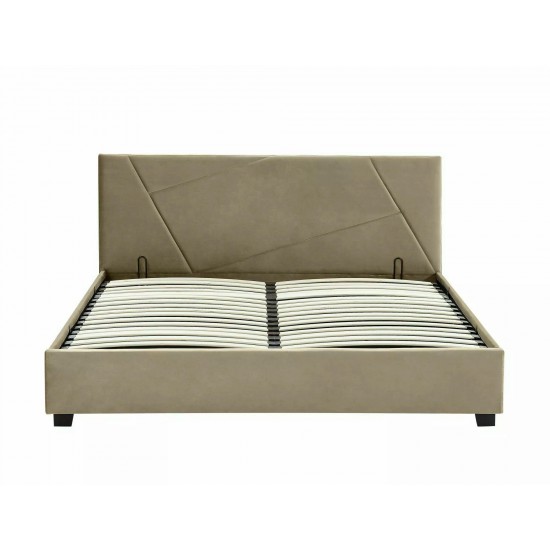 Кровать полуторная COLUMBIA VELVET 140X200 Светло-бежевый BLUVEL 28 COLUMBIAV140BE 3