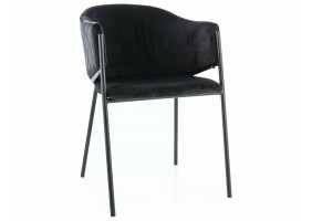 Стул BONO VELVET Черный Стелаж / Черный BLUVEL 19 BONOVCC