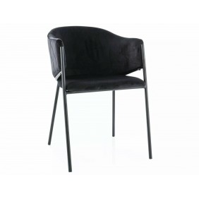 Стул BONO VELVET Черный Стелаж / Черный BLUVEL 19 BONOVCC