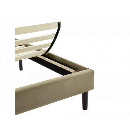 Кровать полуторная COLUMBIA VELVET 140X200 Светло-бежевый BLUVEL 28 COLUMBIAV140BE 9