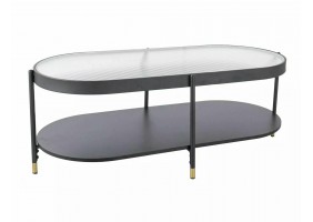Журнальный столик LAGUNA B Белый / Черный 110x50 LAGUNABBC