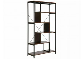 Стелаж NET A Темный Орех / Черный 163х85х35 NETACORC