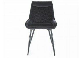 Стул AGAT VELVET Черный Стелаж / Черный BLUVEL 19 AGATVCC