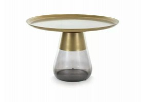 Журнальный столик TIFFANY B Диаметр 70 Золотой / Черный TIFFANYBZLCFI70