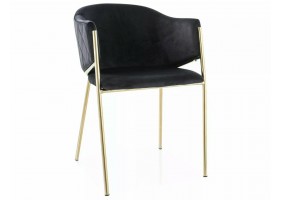 Стул BONO VELVET Золотой Стелаж / Черный BLUVEL 19 BONOVZLC