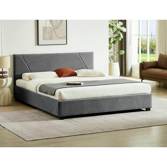Кровать двуспальная COLUMBIA VELVET 160X200 Серый TAP.192 COLUMBIAV160SZ 1