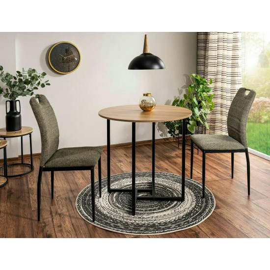 Стул RIP BREGO Черный Стелаж / Оливковый 77 RIPBRCOL 3