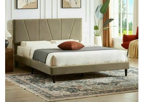 Кровать полуторная SAVANA VELVET 160X200 Бежевый BLUVEL 28 SAVANAV160BE