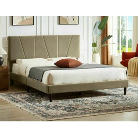 Кровать полуторная SAVANA VELVET 160X200 Бежевый BLUVEL 28 SAVANAV160BE
