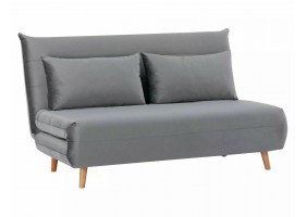 Диван раскладной SPIKE II VELVET Серый ТАР. 139 / Бук SPIKEIIVSZBU