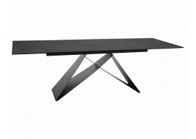 Стол обеденный раскладной WESTIN CERAMIC Бронзовый Ossido Bruno / Черный мат (160-240)X90 WESTINBROC160