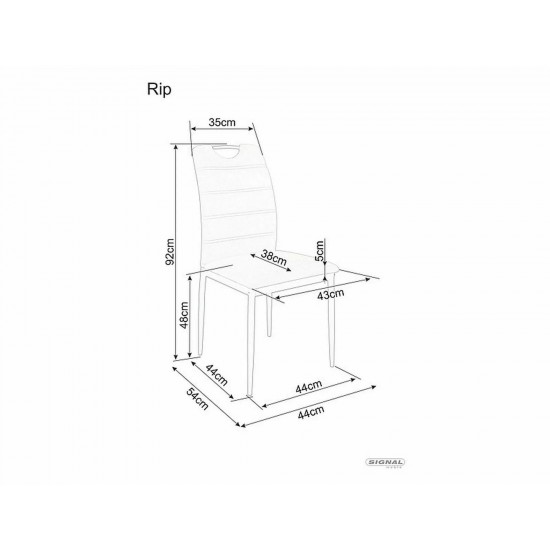 Стул RIP BREGO Черный Стелаж / Оливковый 77 RIPBRCOL 4