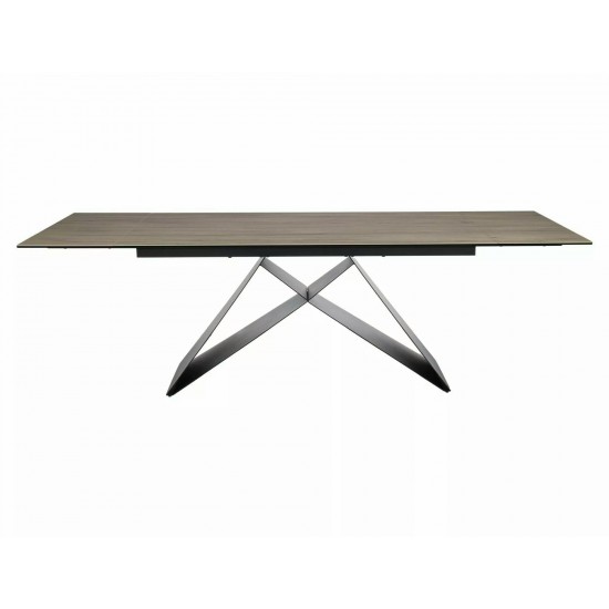 Стол обеденный раскладной WESTIN CERAMIC Светло-Серый Pietra di Savoia / Черный мат (160-240)X90 WESTINJBRC160 5
