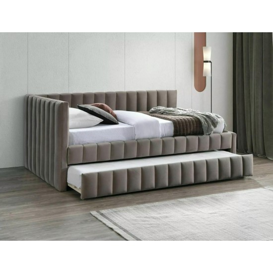 Кровать односпальная ALFIE VELVET 120X200 Светло-бежевый BLUVEL 40 ALFIEV120CBE 3